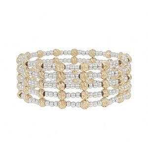 NEW WHAT'S HOT women's shimmer & shine five bracelet set in gold